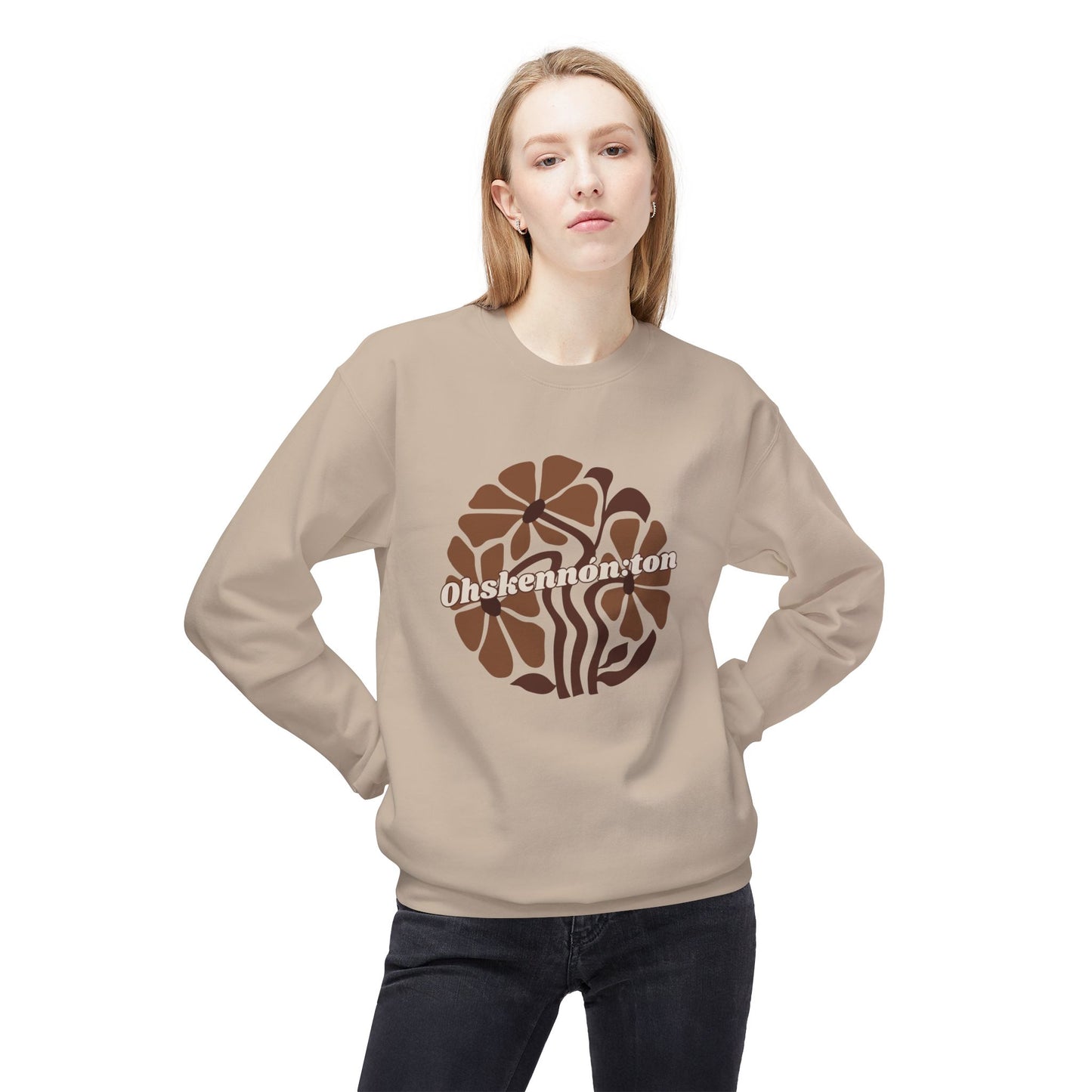 "Ohskennon:ton/Deer" Clan Unisex Fleece Crewneck Sweatshirt