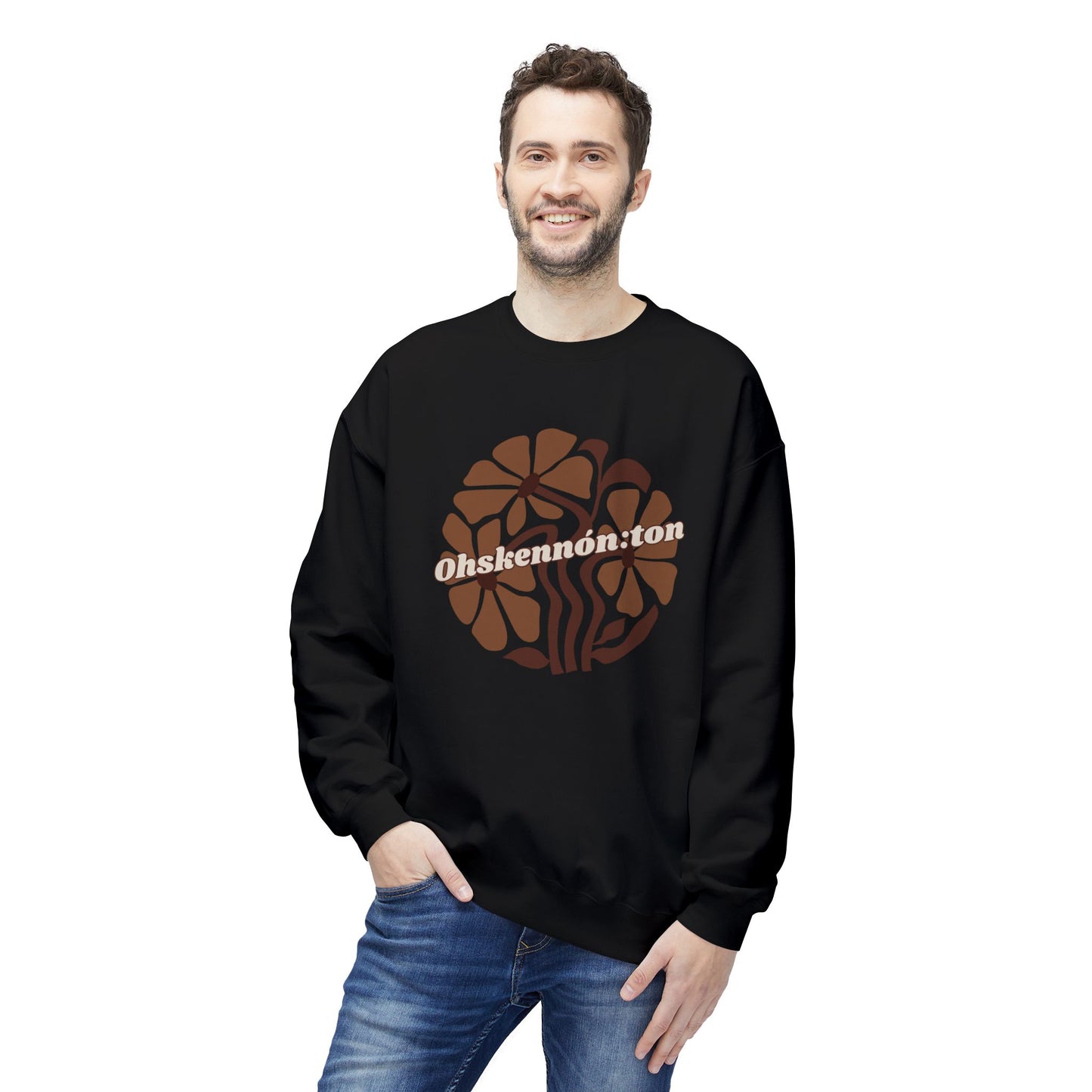 "Ohskennon:ton/Deer" Clan Unisex Fleece Crewneck Sweatshirt