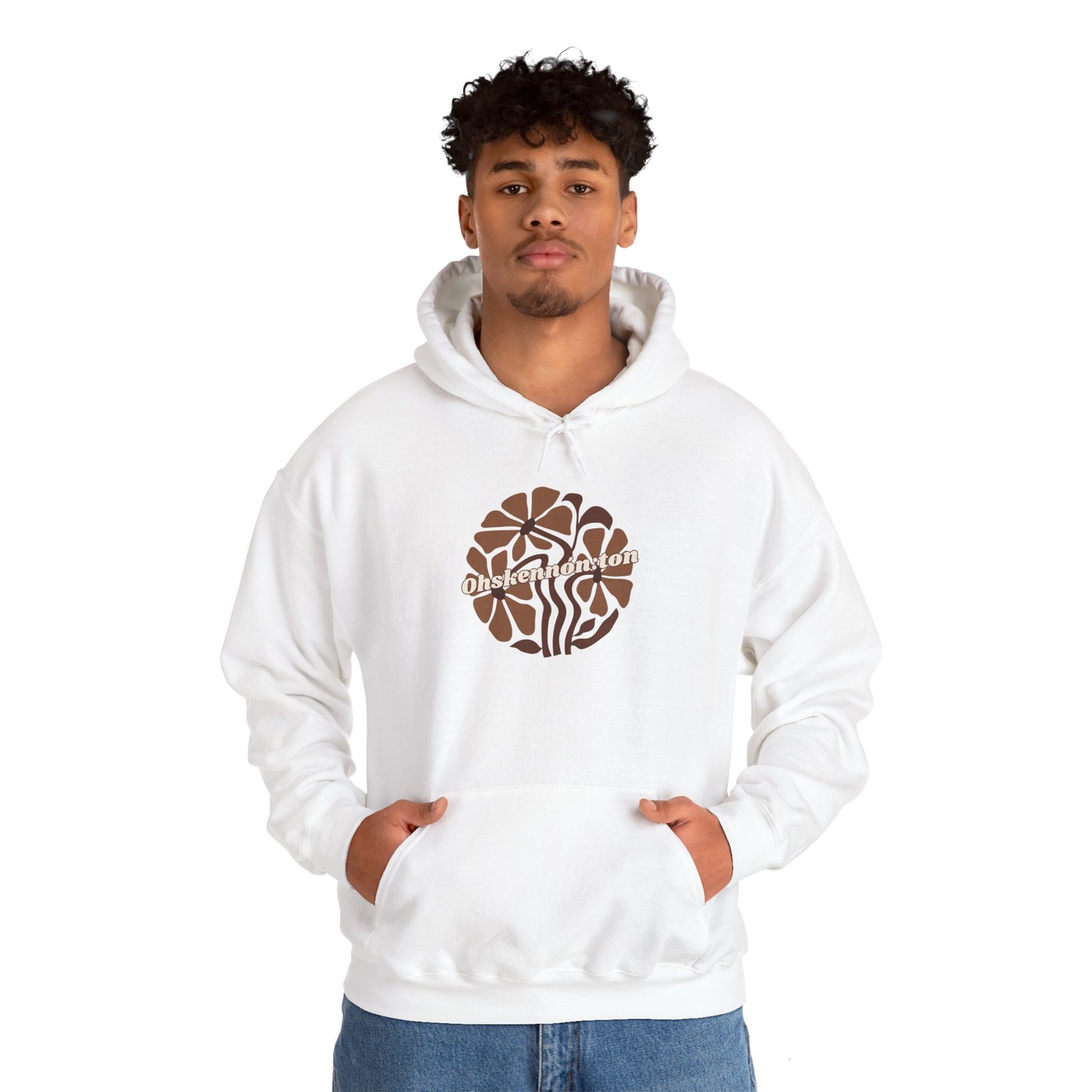 "Ohskennon:ton/Deer" Unisex Heavy Blend™ Hooded Sweatshirt