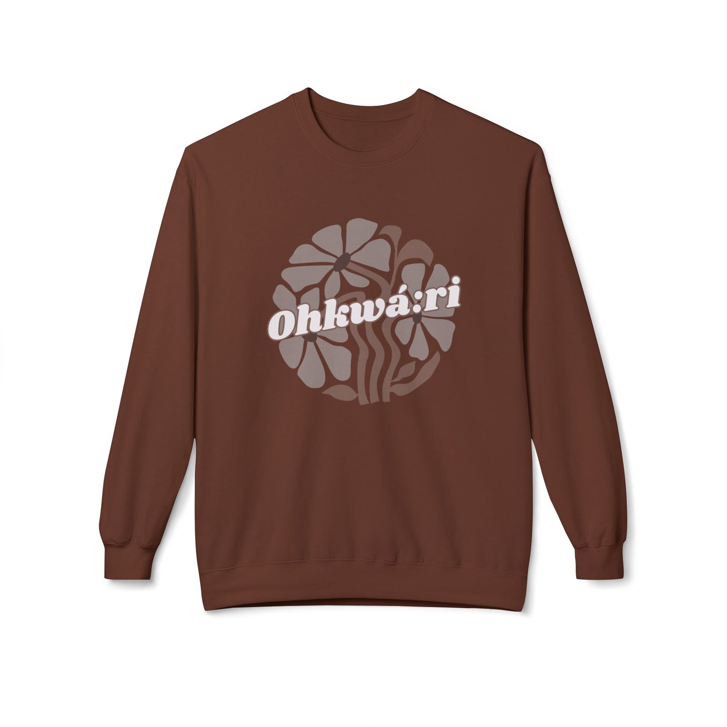 "Ohkwari/Bear" Clan Unisex Fleece Crewneck Sweatshirt