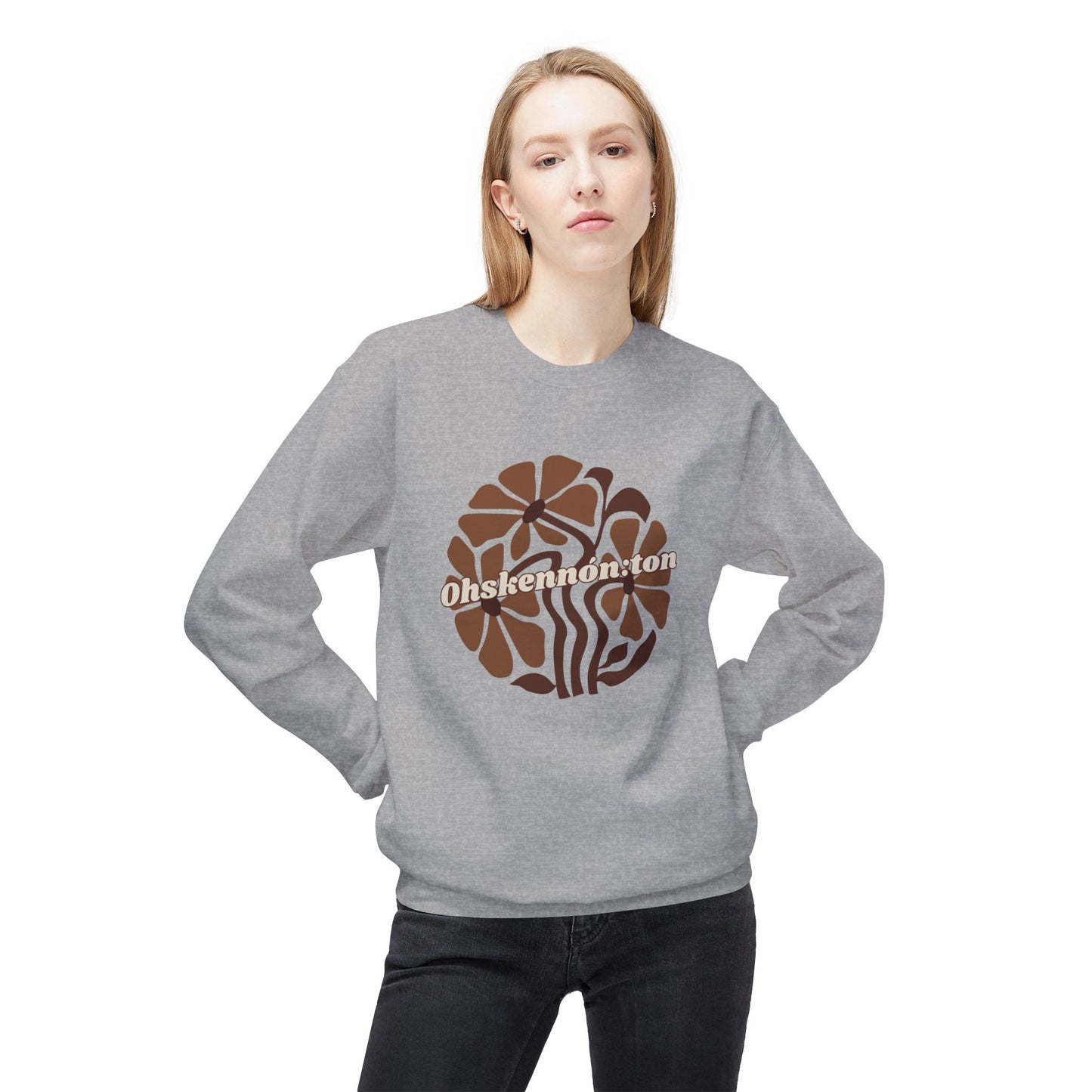 "Ohskennon:ton/Deer" Clan Unisex Fleece Crewneck Sweatshirt