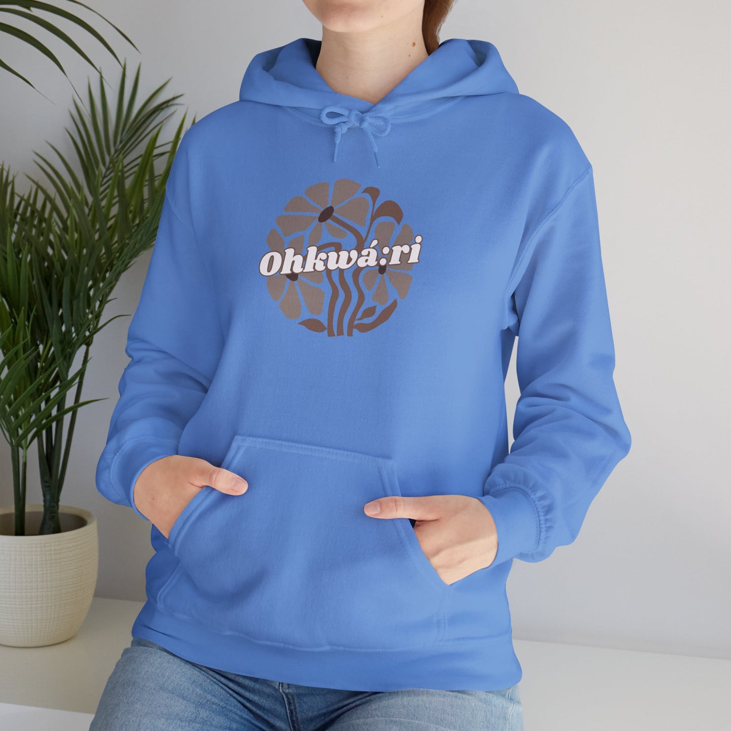 "Ohkwa:ri/Bear" Unisex Heavy Blend™ Hooded Sweatshirt