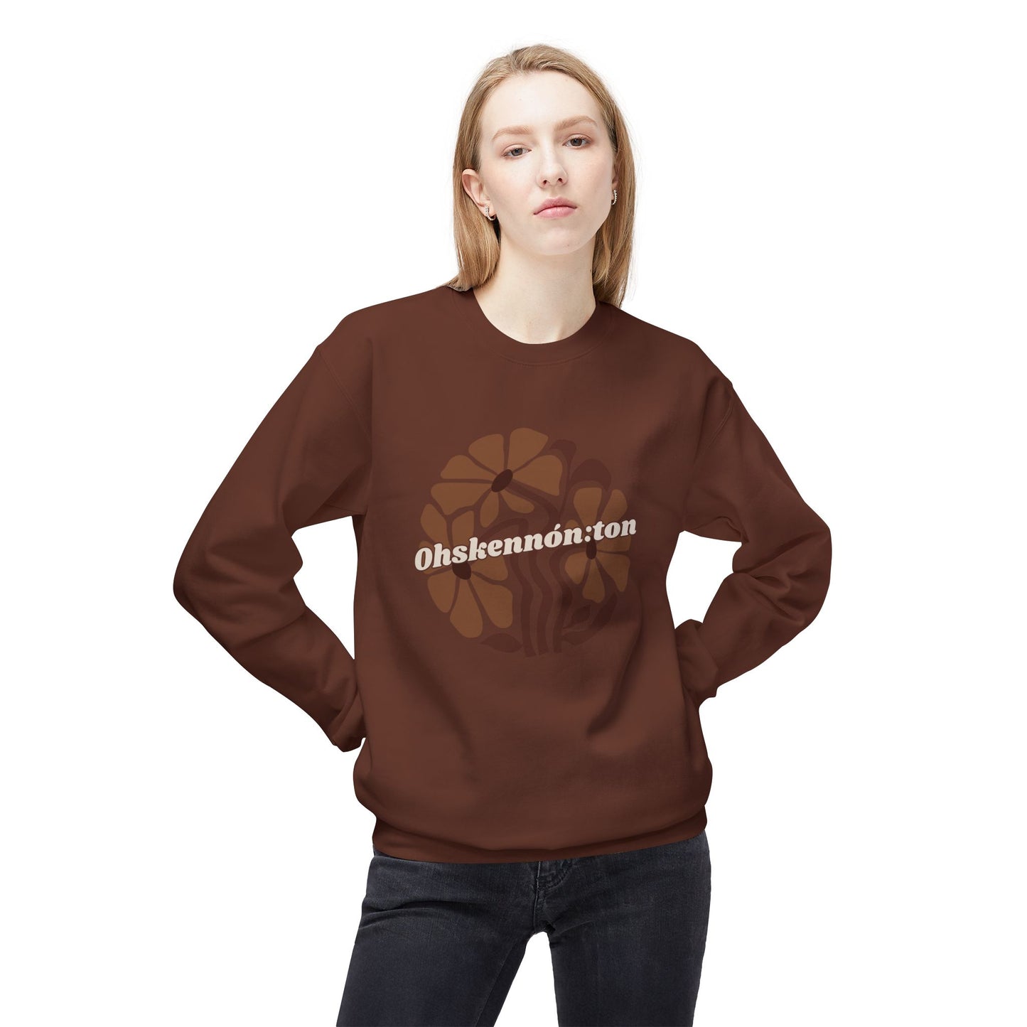 "Ohskennon:ton/Deer" Clan Unisex Fleece Crewneck Sweatshirt