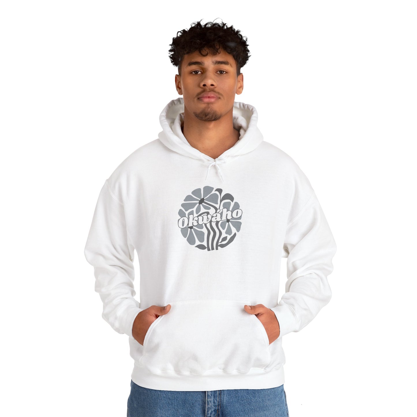 "Okwaho/Wolf" Unisex Heavy Blend™ Hooded Sweatshirt