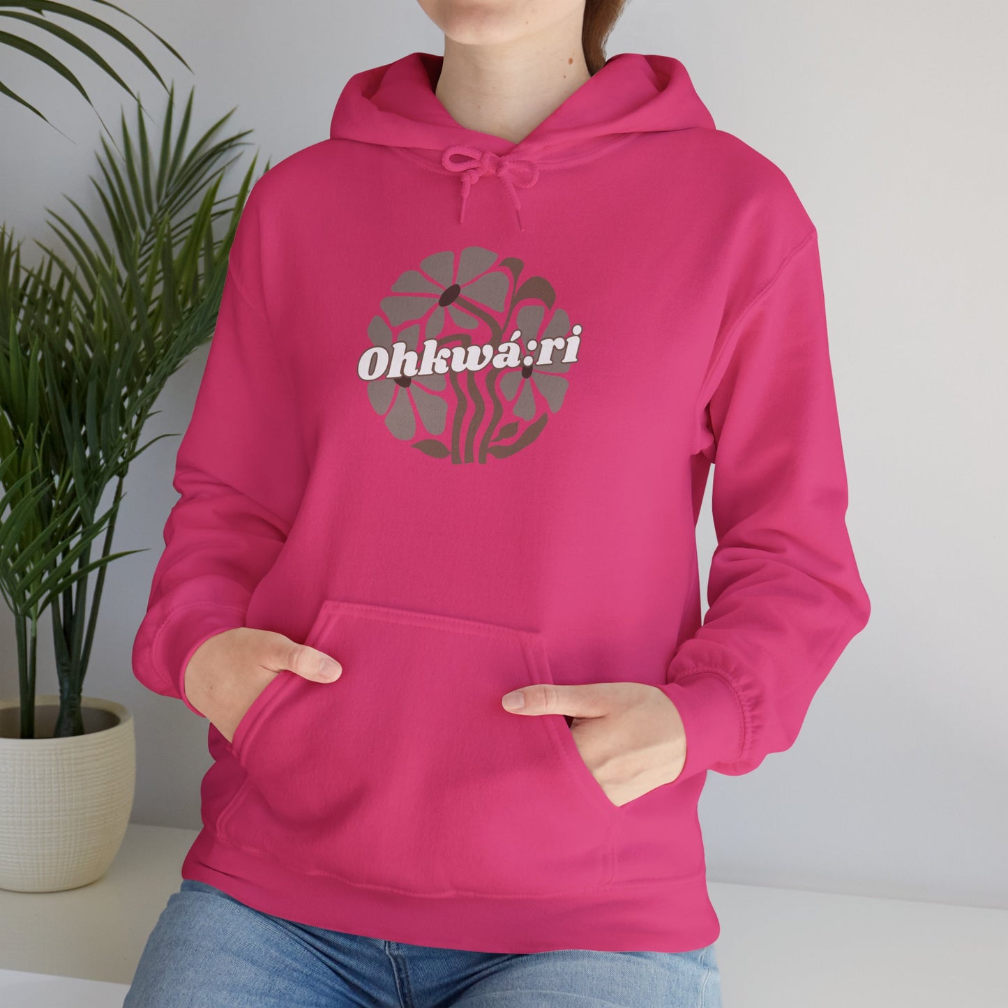 "Ohkwa:ri/Bear" Unisex Heavy Blend™ Hooded Sweatshirt