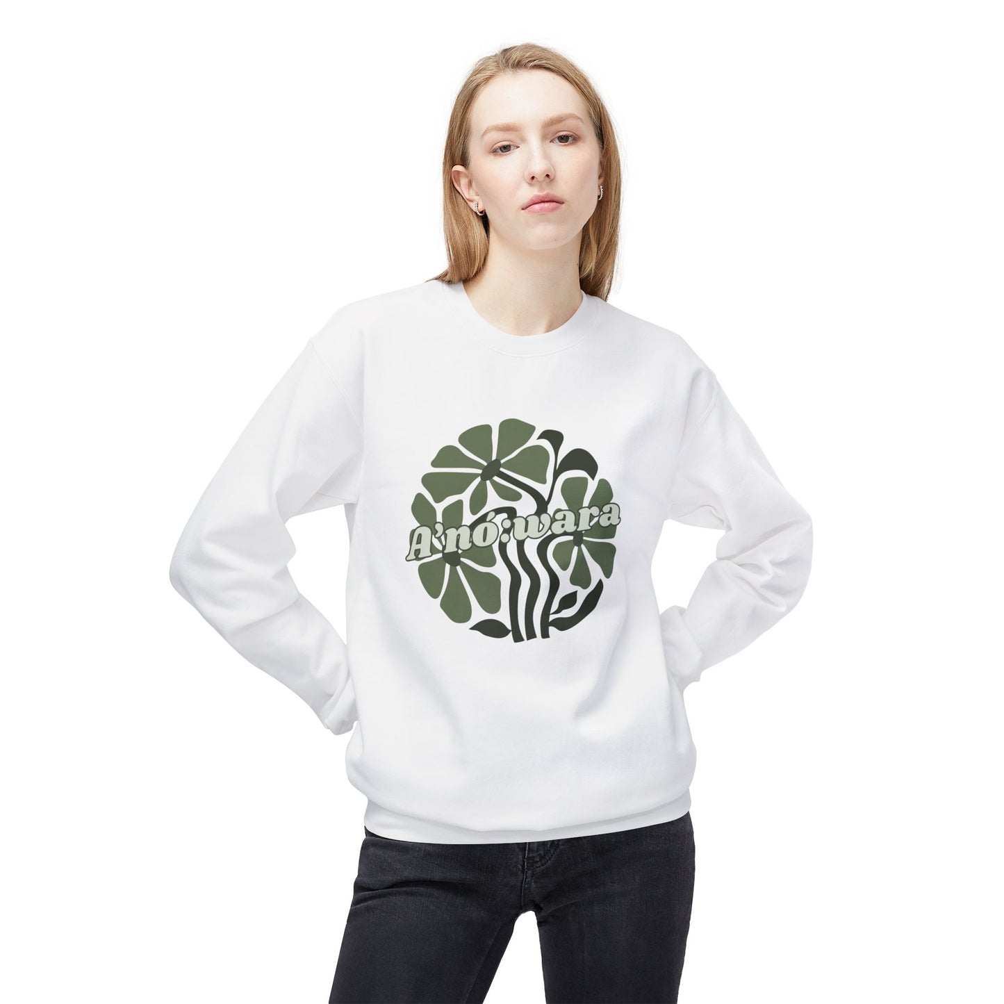 "A'no:wara/Turtle" Clan Unisex Fleece Crewneck Sweatshirt