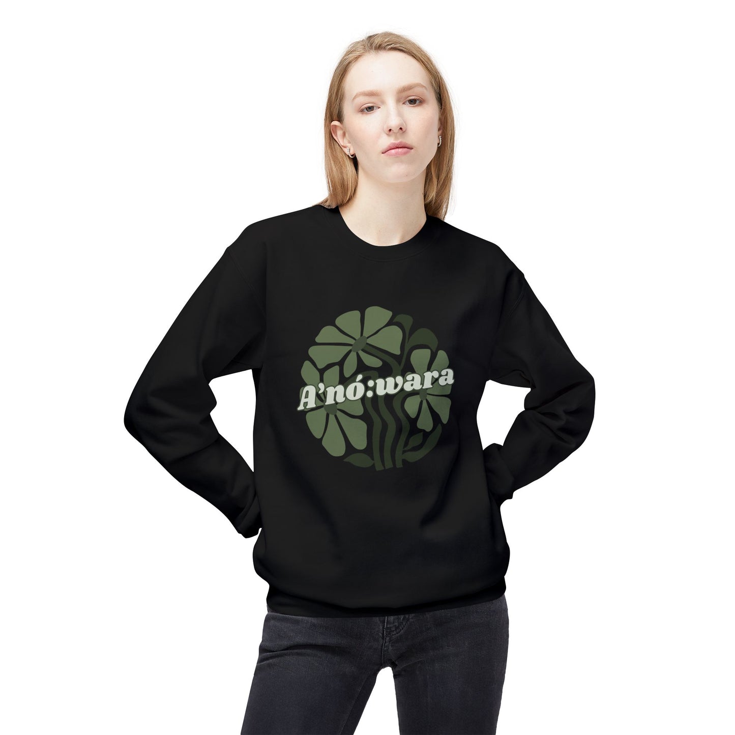 "A'no:wara/Turtle" Clan Unisex Fleece Crewneck Sweatshirt