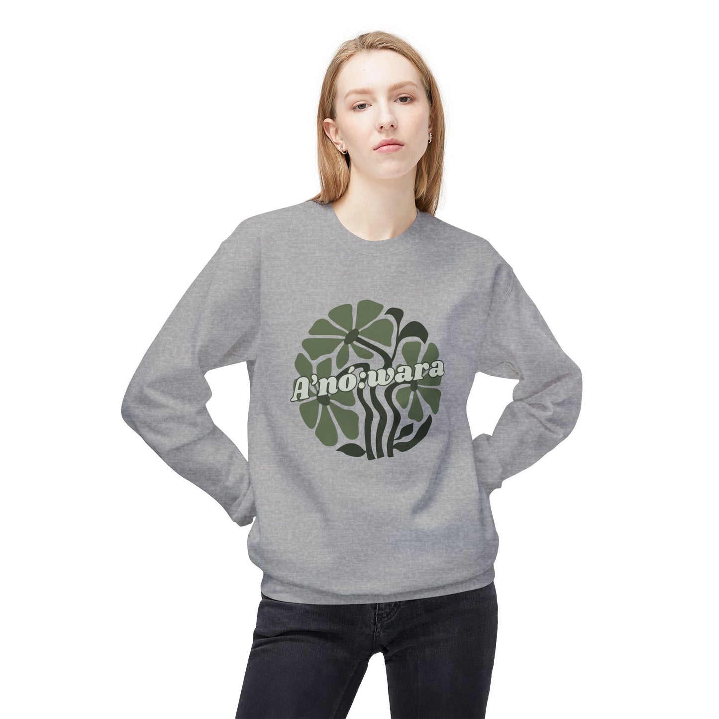 "A'no:wara/Turtle" Clan Unisex Fleece Crewneck Sweatshirt