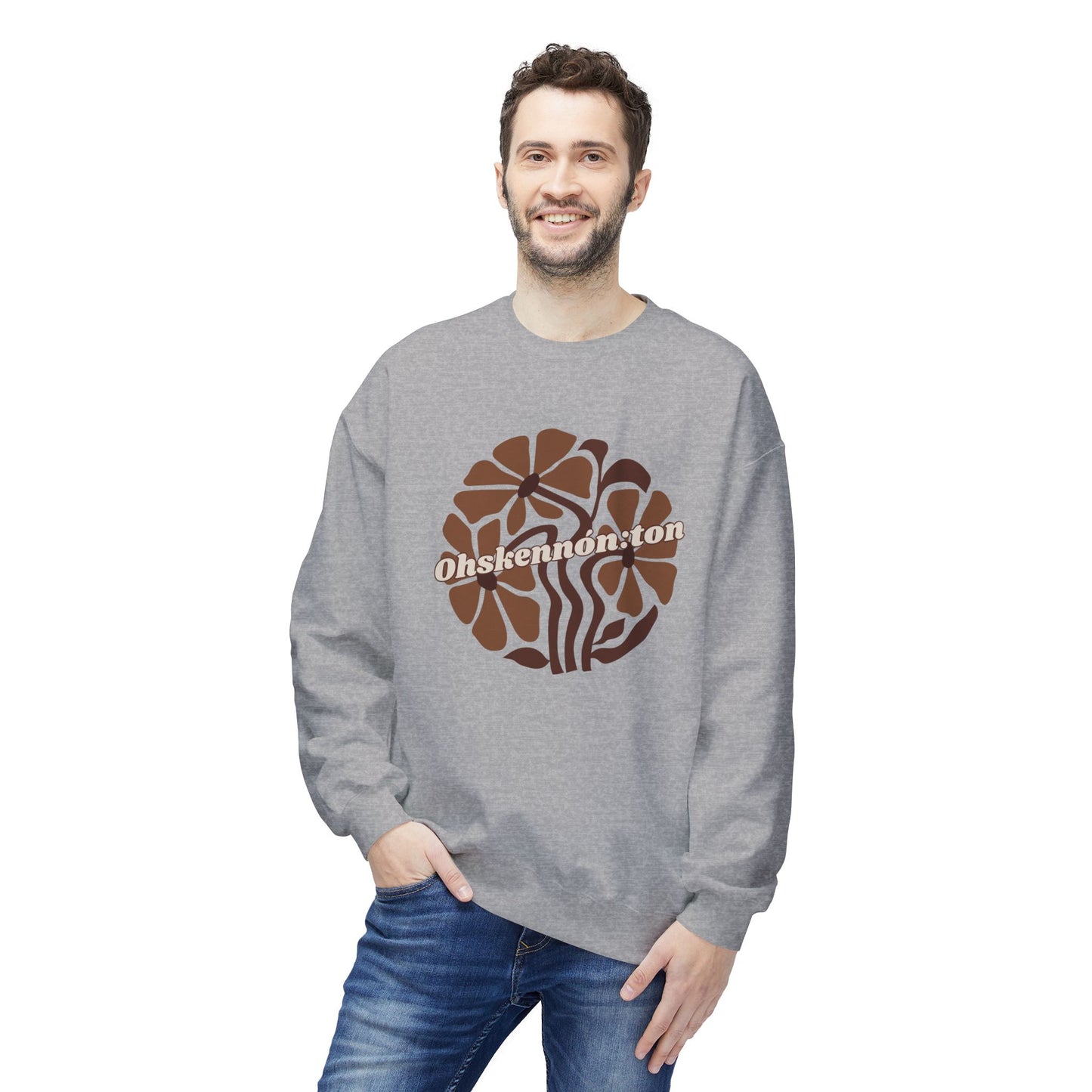 "Ohskennon:ton/Deer" Clan Unisex Fleece Crewneck Sweatshirt