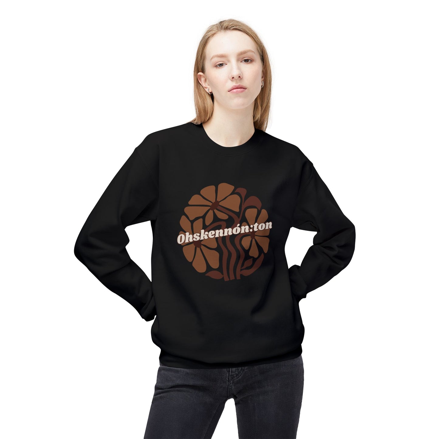 "Ohskennon:ton/Deer" Clan Unisex Fleece Crewneck Sweatshirt