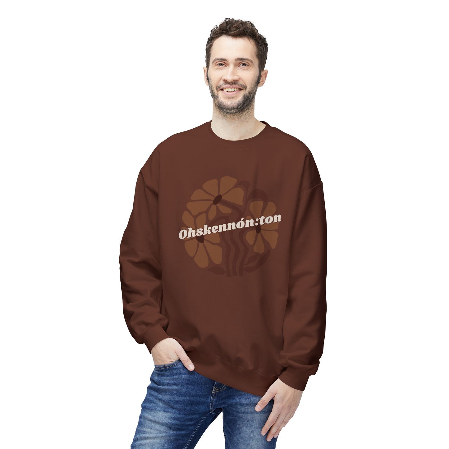 "Ohskennon:ton/Deer" Clan Unisex Fleece Crewneck Sweatshirt