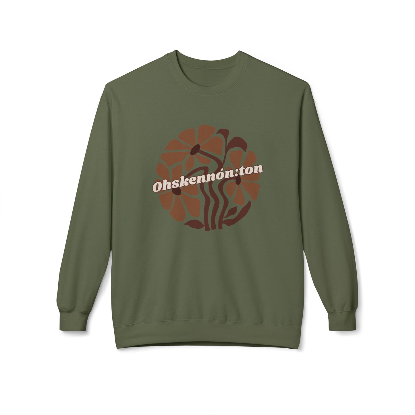 "Ohskennon:ton/Deer" Clan Unisex Fleece Crewneck Sweatshirt