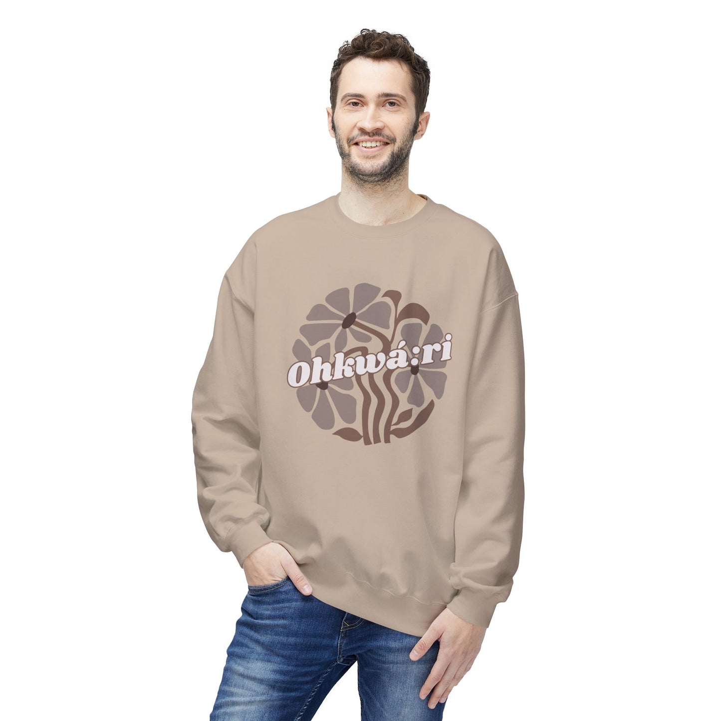 "Ohkwari/Bear" Clan Unisex Fleece Crewneck Sweatshirt