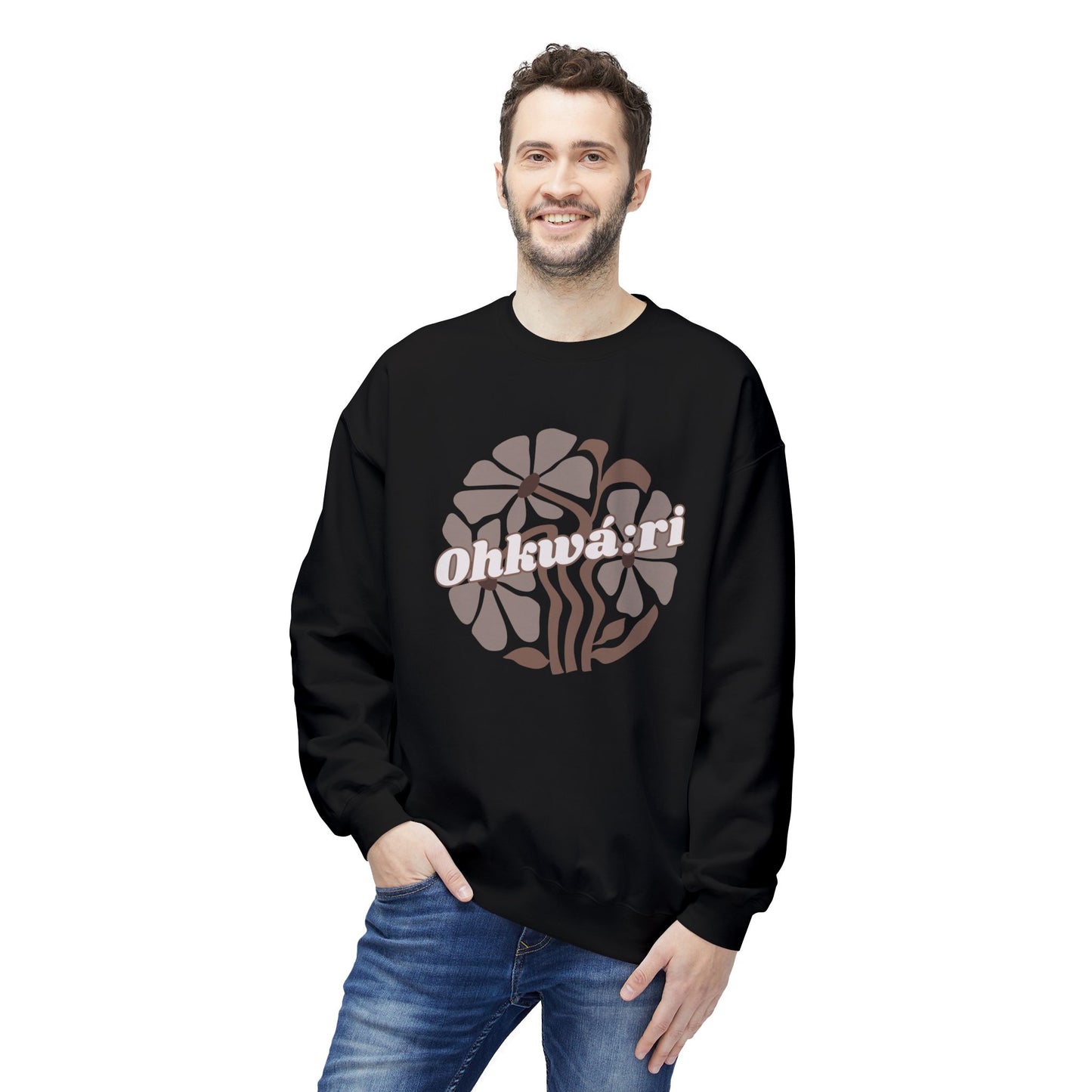 "Ohkwari/Bear" Clan Unisex Fleece Crewneck Sweatshirt