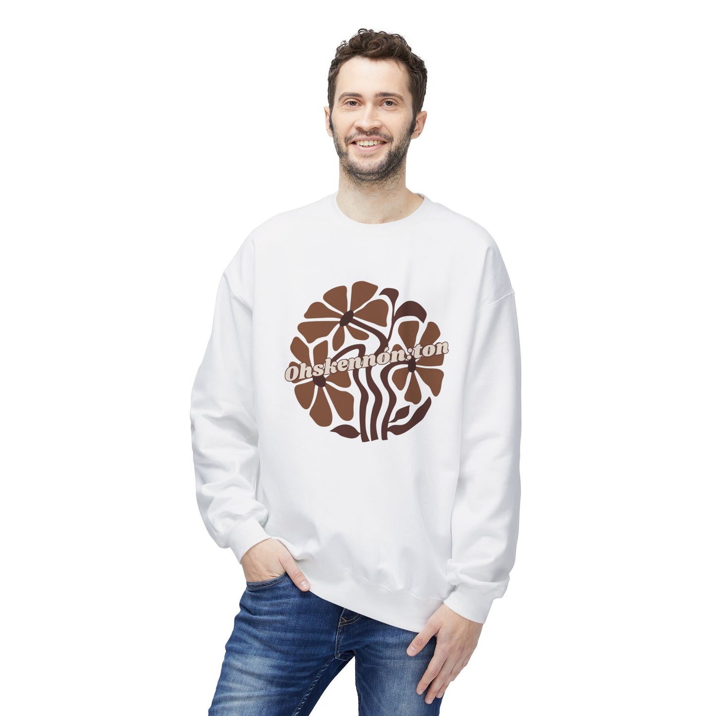 "Ohskennon:ton/Deer" Clan Unisex Fleece Crewneck Sweatshirt