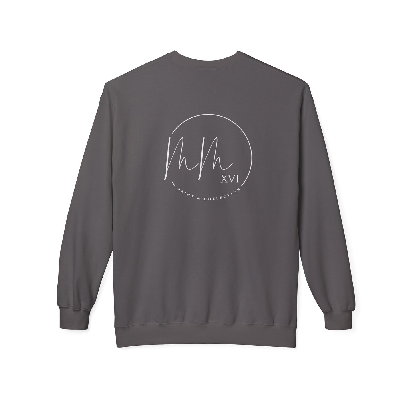 "Okwaho/Wolf" Unisex Fleece Crewneck Sweatshirt