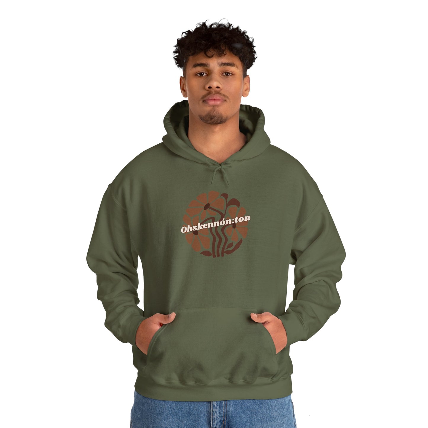 "Ohskennon:ton/Deer" Unisex Heavy Blend™ Hooded Sweatshirt