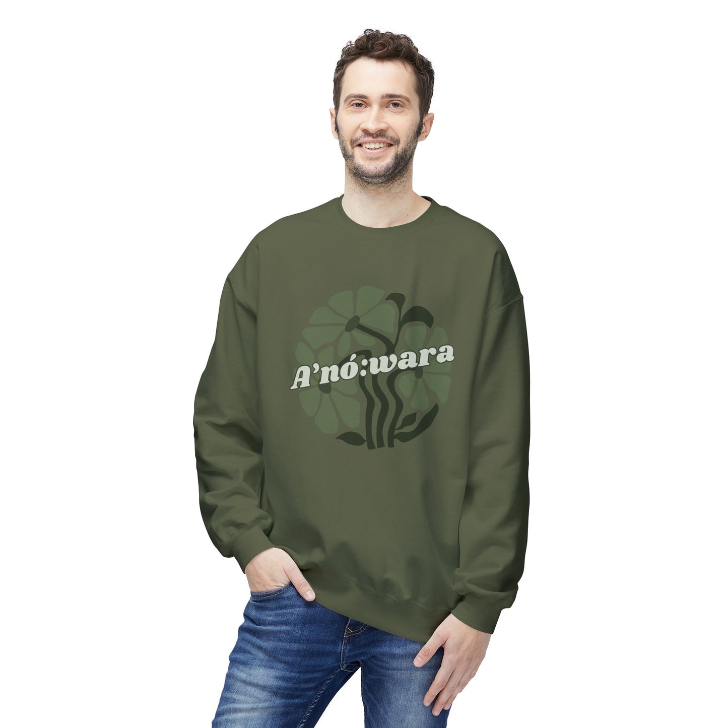 "A'no:wara/Turtle" Clan Unisex Fleece Crewneck Sweatshirt