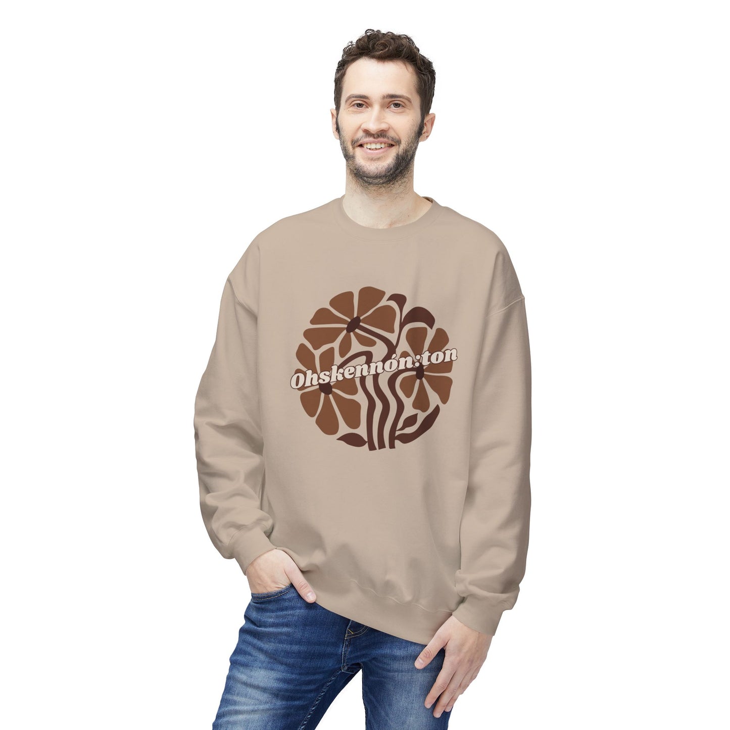 "Ohskennon:ton/Deer" Clan Unisex Fleece Crewneck Sweatshirt